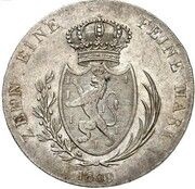 1 Thaler - Frederick August, Germany, 1809 reverse image