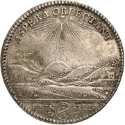 ⅔ Thaler - Charles August Ausbeute, Germany, 1750 reverse image