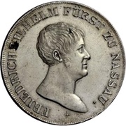 1 Thaler - Frederick William of Weilburg Konventionstaler obverse image