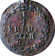 ¼ Kreuzer - Frederick William and Frederick August Joint Coinage, Germany, 1808 reverse image