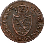 ¼ Kreuzer - Frederick William and Frederick August Joint Coinage obverse image