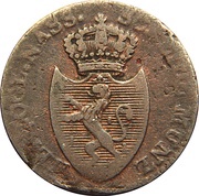 1 Kreuzer - Frederick August and Frederick William Dickkreuzer obverse image