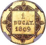 1 Ducat - Frederick August of Usingen and Frederick William of Weilburg reverse image