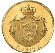 1 Ducat - William, Germany, 1818 reverse image
