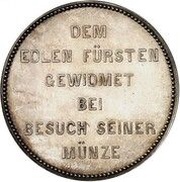 1 Vereinsthaler - Adolph Mint Visit, Germany, 1861 reverse image