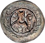 Denier Bracteate - Wichmann of Seeburg, Germany, 1149-1154 reverse image