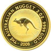 200 Dollars - Elizabeth II 4th Portrait - Kangaroo - Gold Bullion Coin, Australia, 1999-2009 reverse image