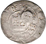 1 Prague Groschen Counterstamped, Germany, 1378-1419 reverse image