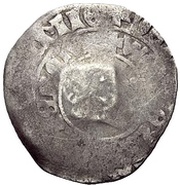 1 Prague Groschen Counterstamped, Germany, 1433-1434 reverse image