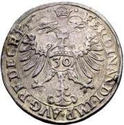 ½ Reichsguldiner, Germany, 1559-1564 reverse image