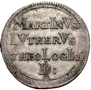 1 Goldgulden Centenary of the Reformation; Silver pattern, Germany, 1617 reverse image