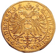 2 Goldgulden Gold pattern strike, Germany, 1615-1619 reverse image