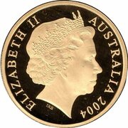 200 Dollars - Elizabeth II 4th Portrait - Cassowary - Gold Proof obverse image
