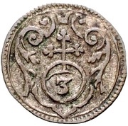 1 Dreier, Germany, 1623-1625 reverse image