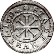 1 Kreuzer, Germany, 1691-1732 reverse image