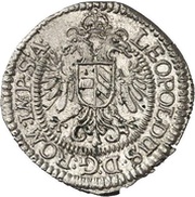 2 Kreuzer, Germany, 1665 reverse image