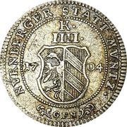 4 Kreuzers Batzen obverse image