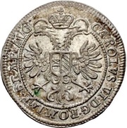 6 Kreuzer, Germany, 1736 reverse image