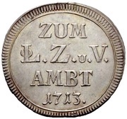 1 Zehnerlein, Germany, 1713 reverse image