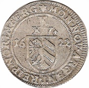 15 Kreuzer, Germany, 1622 reverse image