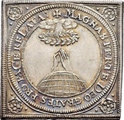 ¼ Thaler Klippe; Peace of Westphalia, Germany, 1650 reverse image
