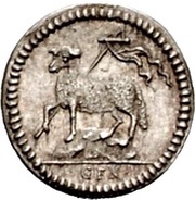 ⅛ Ducat Silver patterns strike, Germany, 1700 reverse image