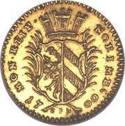 ¼ Ducat obverse image