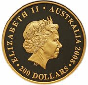 200 Dollars - Elizabeth II 4th Portrait - Koala - Gold Bullion Coin obverse image
