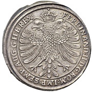 1 Thaler Pesttaler, Germany, 1633 reverse image