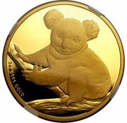 200 Dollars - Elizabeth II 4th Portrait - Koala - Gold Bullion Coin, Australia, 2009 reverse image