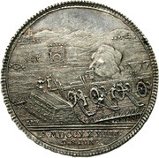 1 Thaler Shooting festival, Germany, 1733 reverse image
