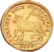 ½ Ducat, Germany, 1692 reverse image