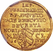 1 Ducat Peace of Westphalia, Germany, 1650 reverse image
