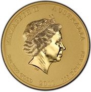 200 Dollars - Elizabeth II 4th Portrait - Year of the Rabbit - Gold Bullion Coin obverse image
