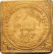 3 Ducats Klippe, Germany, 1700 reverse image
