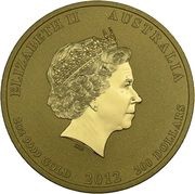 200 Dollars - Elizabeth II 4th Portrait - Year of the Dragon - Gold Bullion Coin obverse image