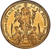 5 Ducats Peace, Germany, 1698 reverse image