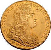 10 Ducats, Germany, 1721 reverse image