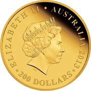 200 Dollars - Elizabeth II 4th Portrait - 175 Years Queen Victoria - Gold Proof obverse image
