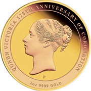 200 Dollars - Elizabeth II 4th Portrait - 175 Years Queen Victoria - Gold Proof, Australia, 2013 reverse image
