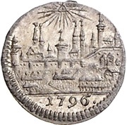 1 Kreuzer, Germany, 1796 reverse image