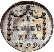 1 Kreuzer, Germany, 1796-1799 reverse image