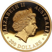 200 Dollars - Elizabeth II 4th Portrait - Koala - Gold Bullion Coin obverse image
