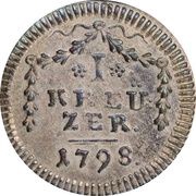 1 Kreuzer, Germany, 1798 reverse image