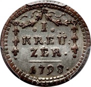 1 Kreuzer, Germany, 1798-1799 reverse image