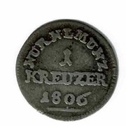 1 Kreuzer, Germany, 1806-1807 reverse image
