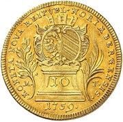 10 Kreuzers Gold pattern strike obverse image