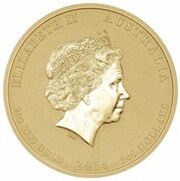 200 Dollars - Elizabeth II 4th Portrait - Year of the Horse - Gold Bullion Coin obverse image