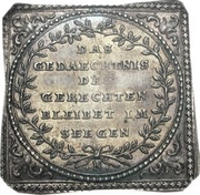 ¼ Thaler Klippe; Elisabeth Krauss, Germany, 1789 reverse image