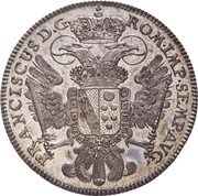 ½ Thaler Konventionshalbtaler, Germany, 1760 reverse image